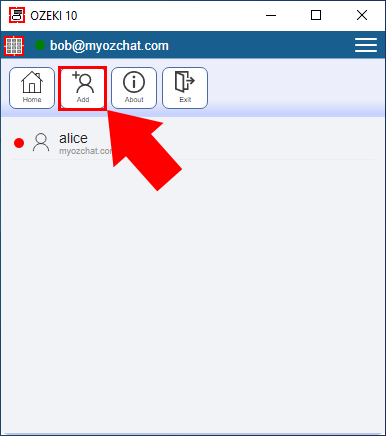 add friend in chat client