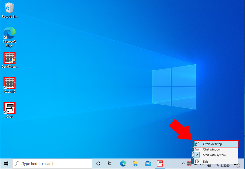 open ozeki desktop