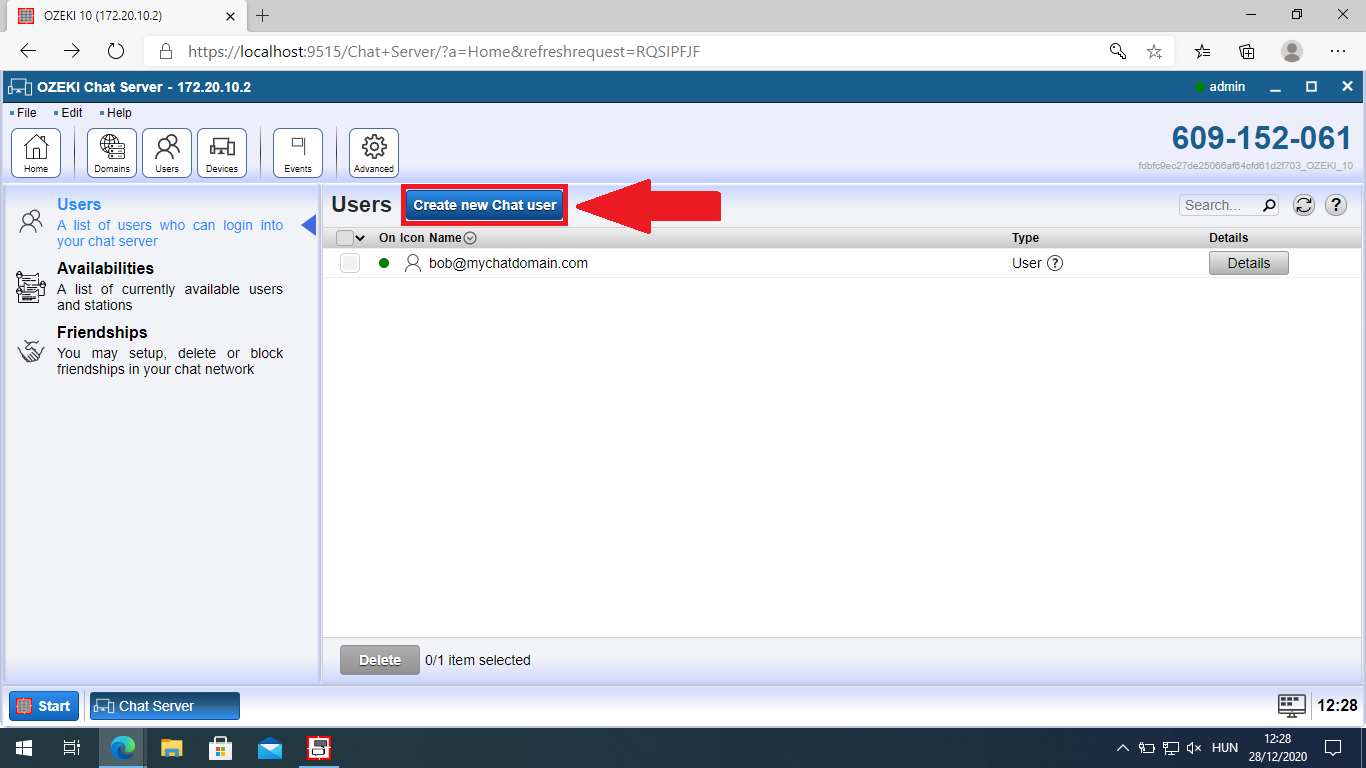 create new user