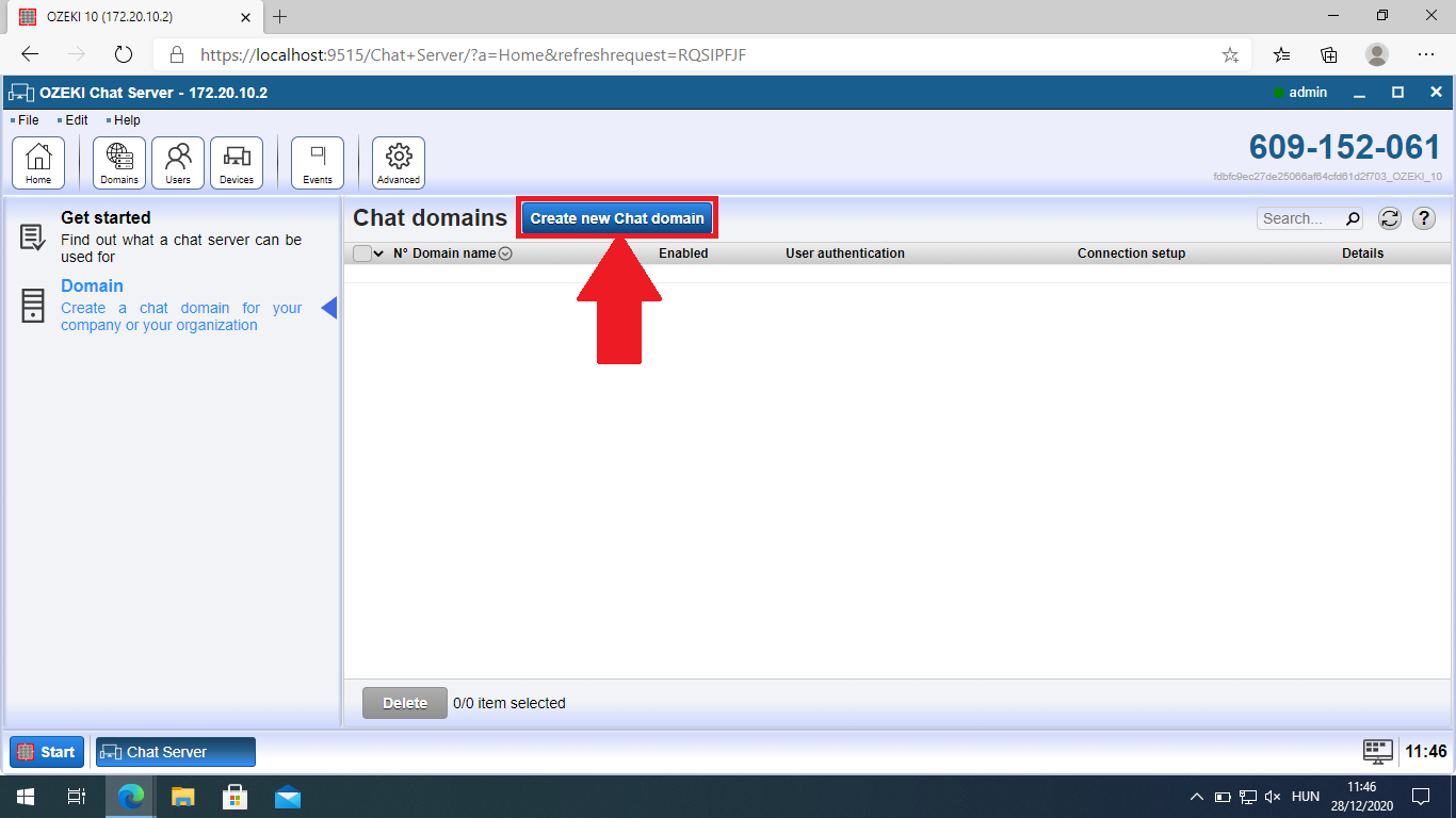 create domain